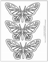Butterfly Butterflies Onelittleproject sketch template