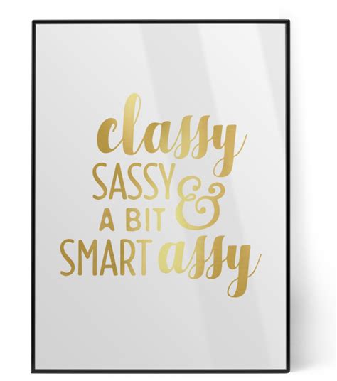 sassy quotes foil print personalized youcustomizeit