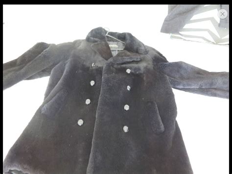 very funky and vintage faux fur jacket black colour xl