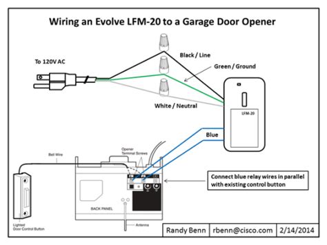 wiring diagram garage door opener smart home diy products reviews pinterest garage doors