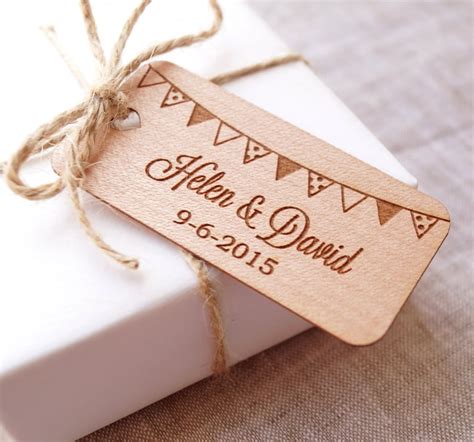 personalized wedding favor tags rustic wedding favor tags etsy