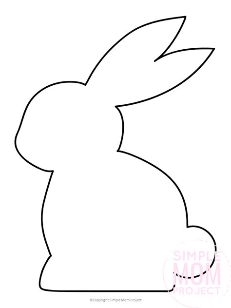printable rabbit silhouette