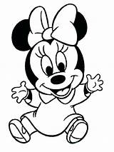 Mouse Face Coloring Pages Mickey Minnie Getcolorings Colorin sketch template