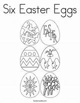 Easter Coloring Eggs Six Built California Usa sketch template