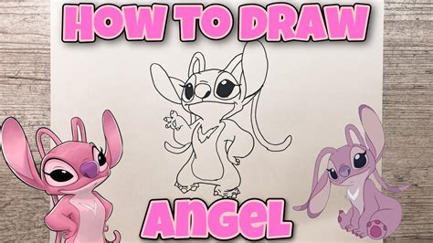 draw angel lilo stitch easy step  step tutorial