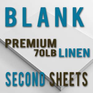 blank lb premium linen letterheads