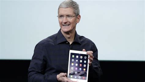 Apple Ceo Tim Cook Introduces The New Apple Ipad Air 2 During An Event