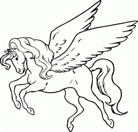 winged horse colouring page google search paper craft quilling