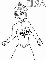 Elsa Coloring Pages Queen Surprised Sky Clipartmag sketch template