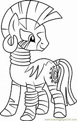 Pony Zecora Coloringpages101 Populated Ponies sketch template