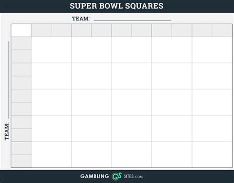 run  super bowl squares pool tips  templates