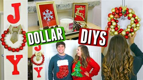 diy dollar tree christmas decorations cheap holiday decor