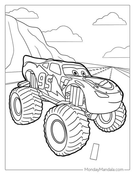 monster truck coloring pages   printables