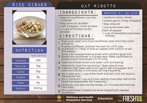 side dish recipes wellness and health promotion services ucf