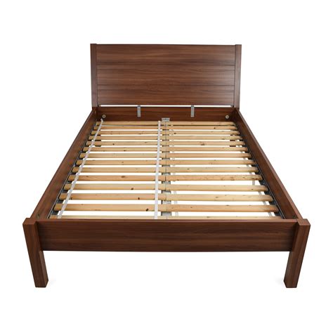 ikea ikea full size brown bed frame beds