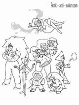 Steven Universe Coloring Pages Characters Color Printable Gems Crystal Colouring Cartoon Book Print Drawing Books Adult Drawings Choose Board Template sketch template
