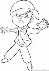 Boboiboy Coloring Solar Pages Printable Coloringpages101 Online sketch template