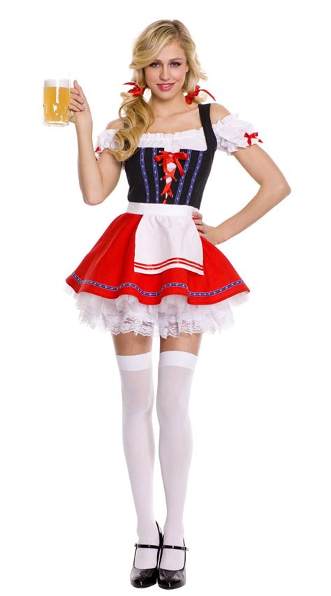 women halloween oktoberfest carnival costume german beer girl costume