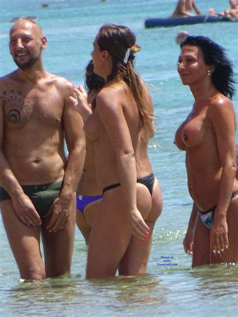 Topless Beach La Commenda Puglia Italy September 2017 Voyeur Web