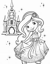 Coloring Pages Girly Printable Princess Girl Library Clipart sketch template