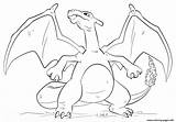 Pokemon Charizard Coloring Go Pages Printable sketch template