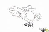 Honchkrow Pokemon Draw Drawingnow Coloring sketch template