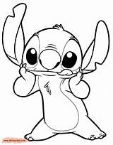 Stitch Coloring Lilo Pages Disneyclips Lips Licking His Link sketch template
