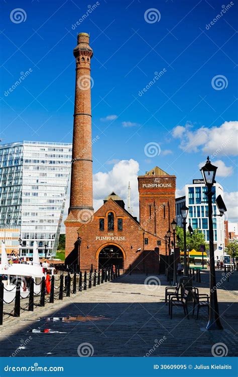 pump house  liverpool editorial image image  communication