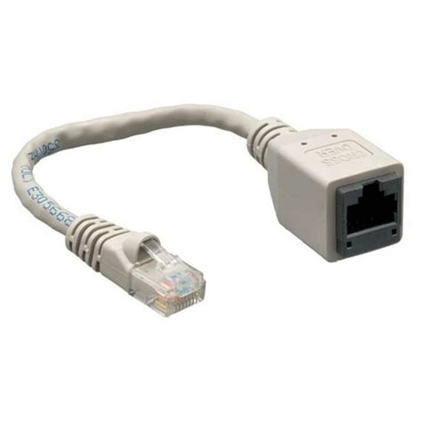 cable leader     cate male  female crossover adapter gray walmartcom