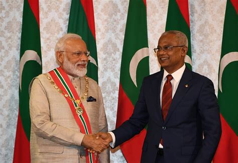 pm modi conferred with maldives highest civilian award