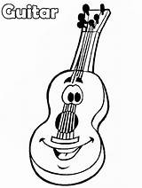 Coloring Pages Instrument Print Musical Music Popular sketch template