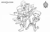 Coloring Pages Warriors Lyoko Characters Code Printable Kids sketch template