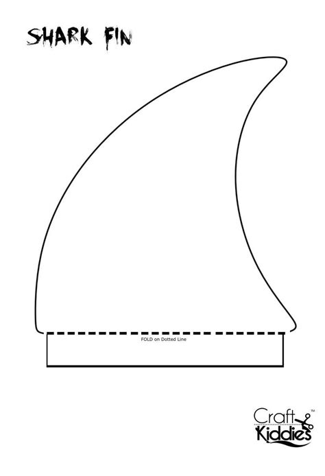 shark hat template printable