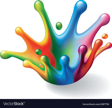 color splash royalty  vector image vectorstock