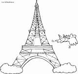 Tower Coloring Eiffel Pages Kids Getcolorings sketch template