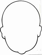 Blank Para Colorir Face Head Pages Kids Coloring Over sketch template
