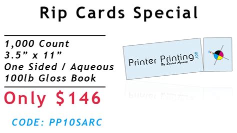 rip card printing specials      rip cards