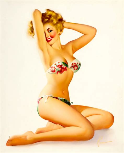 Pop Chubby Bikini Girl Pin Up Vintage Poster Classic Retro