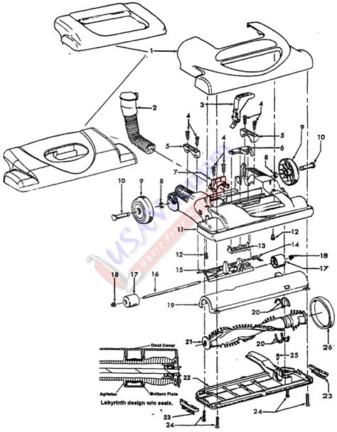 hoover windtunnel  parts diagram hoover   parts vacuum cleaners drawing hayden