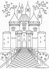 Castle Colouring Fairy Pages Castles Village Activity Become Member Log Activityvillage sketch template