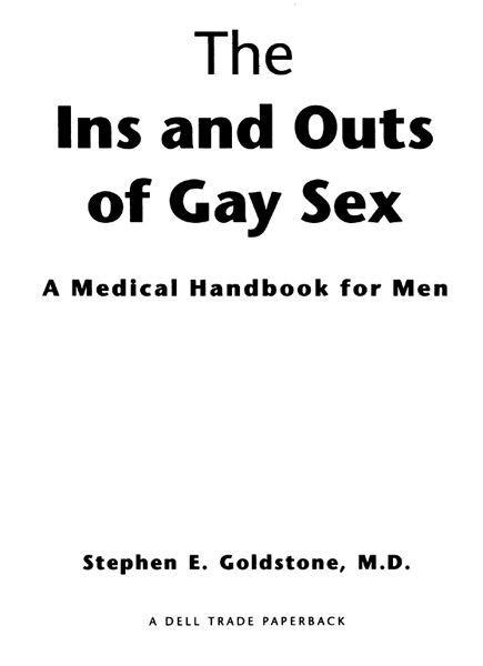 read the ins and outs of gay sex by stephen e goldstone