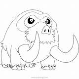 Pokemon Coloring Pages Mamoswine Xcolorings 700px 48k Resolution Info Type  Size Jpeg sketch template
