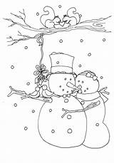 Neve Pupazzi Pupazzo Nieve Snowmen Schneemann Schneemänner Neige Bonecos Navidad Malvorlagen Bonshommes Dwa Bałwanki Nieba Kolorowanka Gwiazdy Colorkid Cappello Copos sketch template