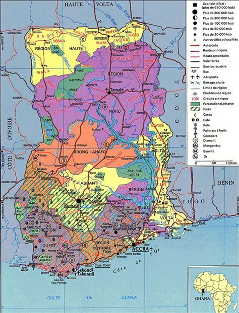 detailed administrative map  ghana ghana detailed administrative map