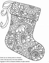 Coloring Pages Christmas Adult Printable Colouring Sheets Book Adults Stocking Noel Mandala Color Books Stockings Detailed Advanced Kids Dibujos Visit sketch template