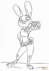 Zootopia Coloring Judy Pages Hopps Printable Drawing Para Colorear Disney Zootopie Coloriage Imprimer Sheets Dibujo Imprimir Bellwether Drawings Dessin Color sketch template