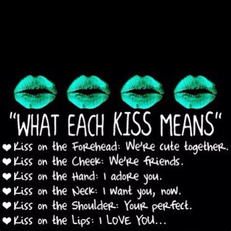 what each kiss means kiss meaning kissing quotes love facts