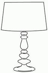 Lamp Coloring Pages Kids Table Choose Board Stamps sketch template