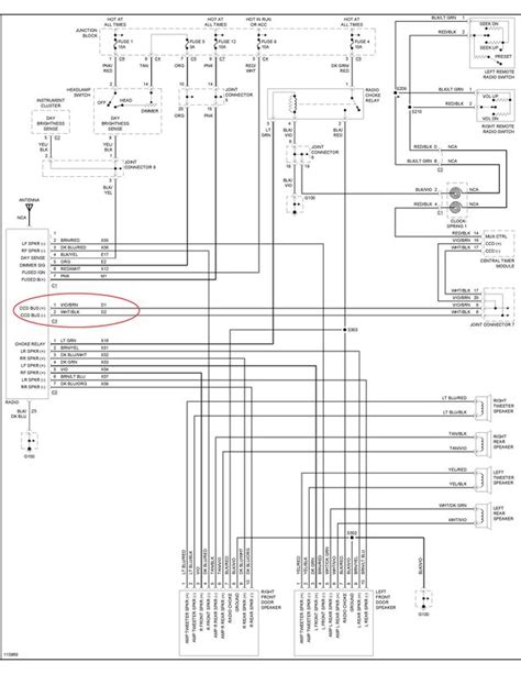 dodge ram  radio wiring diagram  dodge dakota crankshaft sensor wiring schematic