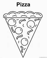 Coloring4free Pizza Coloring Pages Printable Related Posts sketch template